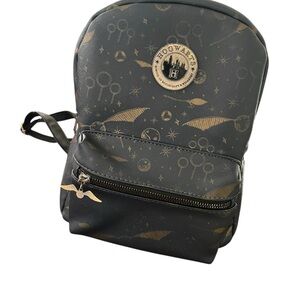 Harry Potter mini  navi blue and Gold Unixex Backpack Harry Potter..B-2